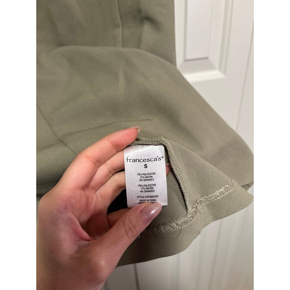 mi ami Sleeveless Blazer Dress in Sage S - Picture 7 of 8